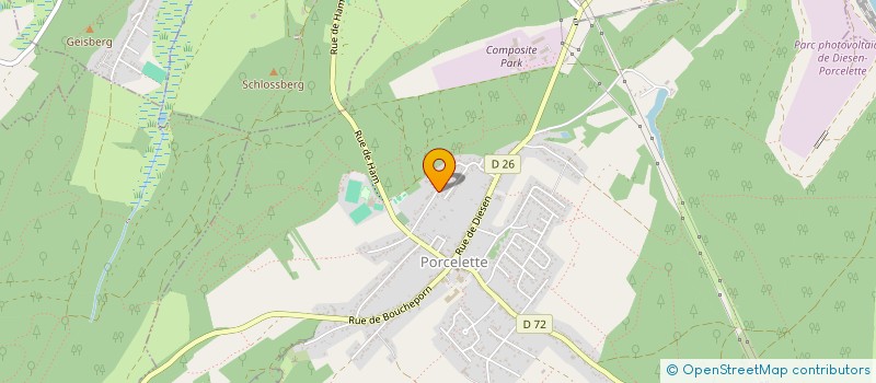 localisation de l'entreprise LG INVEST  PORCELETTE