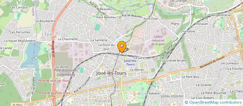 localisation de l'entreprise LG INVEST  JOUE-LES-TOURS