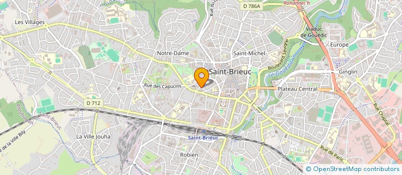 localisation de l'entreprise LG INVEST à SAINT-BRIEUC