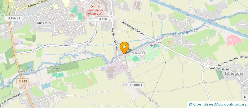 localisation de l'entreprise LG INVEST  AIRE-SUR-LA-LYS