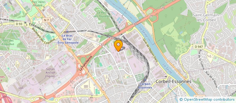 localisation de l'entreprise LG INVESTISSEMENT à CORBEIL-ESSONNES