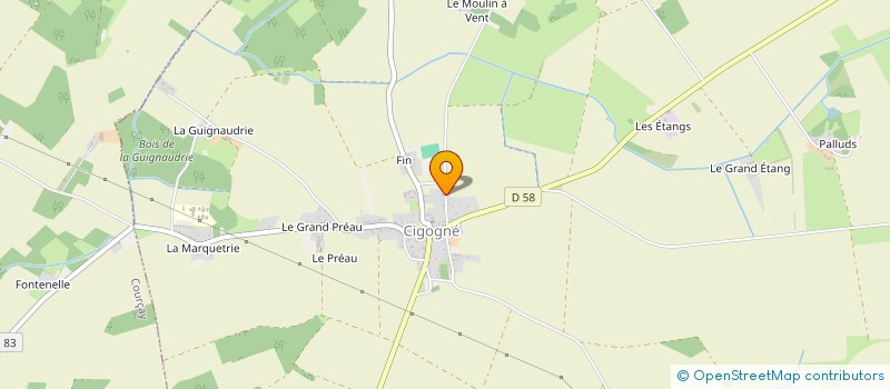 localisation de l'entreprise LG LOC' à CIGOGNE