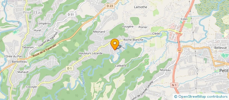 localisation de l'entreprise LG LOCATION CARAIBES  LAMENTIN