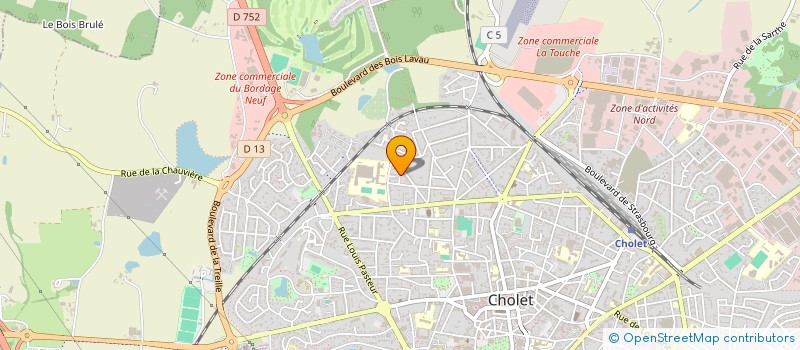 localisation de l'entreprise LG LOGISTIC à CHOLET