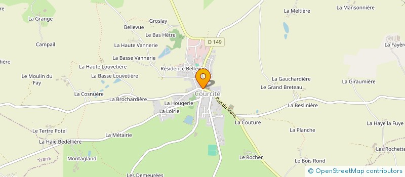 localisation de l'entreprise LG MANAGEMENT & RH  COURCITE