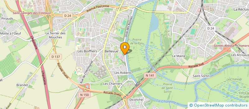 localisation de l'entreprise LG MECA17 à SAINTES