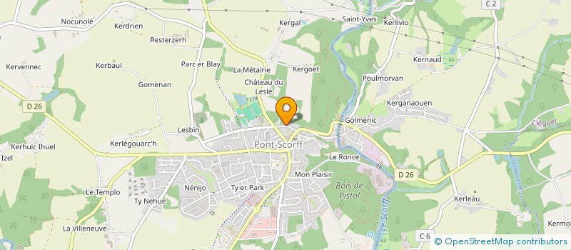 localisation de l'entreprise LG MENUISERIE 56  PONT-SCORFF