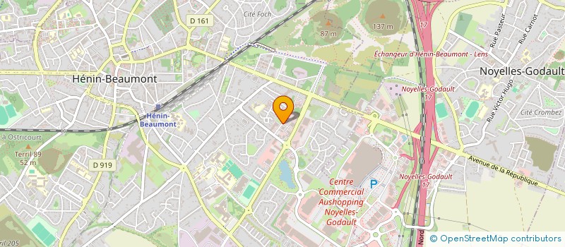 localisation de l'entreprise LG ORGANISATION  HENIN-BEAUMONT