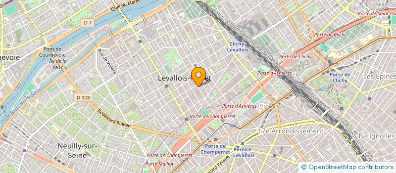 localisation de l'entreprise LG PARFUMS à LEVALLOIS PERRET