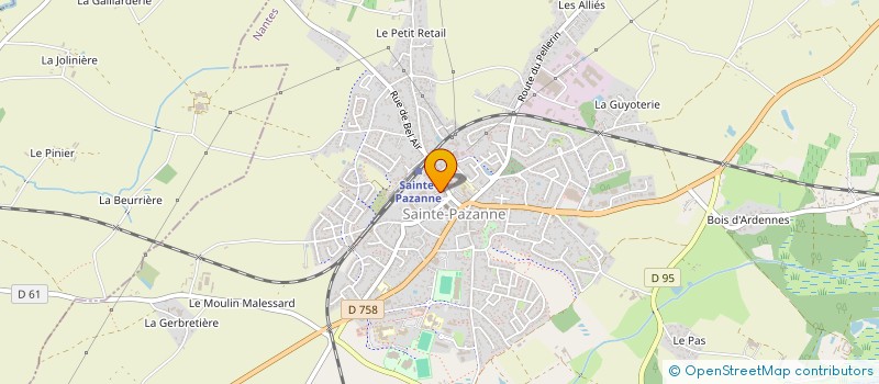 localisation de l'entreprise LG PEINTURE & DECORATION à SAINTE-PAZANNE