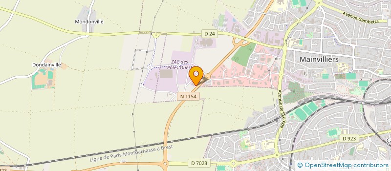 localisation de l'entreprise LG PHOTOVOLTAIQUE à MAINVILLIERS