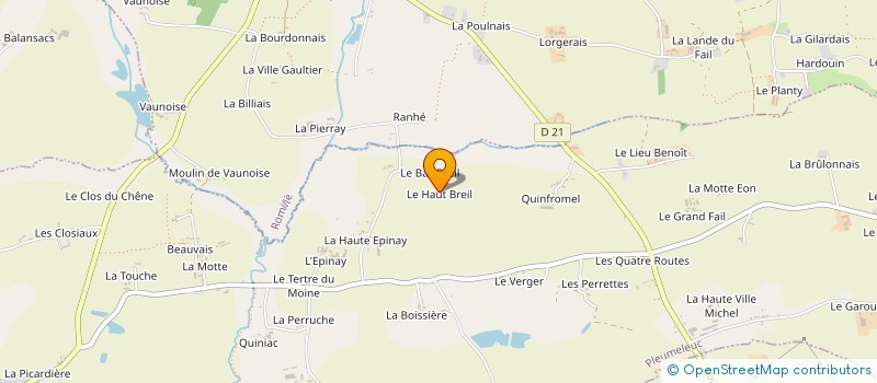 localisation de l'entreprise LG PLAC à PLEUMELEUC