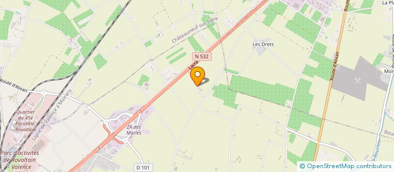 localisation de l'entreprise LG PLATRERIE PEINTURE  ALIXAN