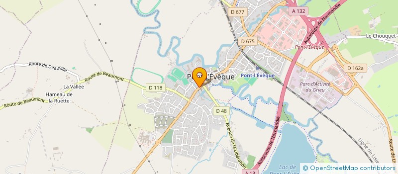 localisation de l'entreprise LG PROMOTION  PONT L'EVEQUE