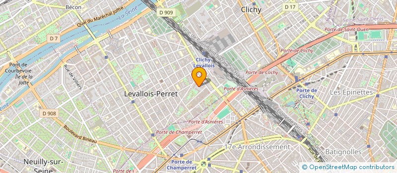 localisation de l'entreprise LG PROTEAM à LEVALLOIS-PERRET