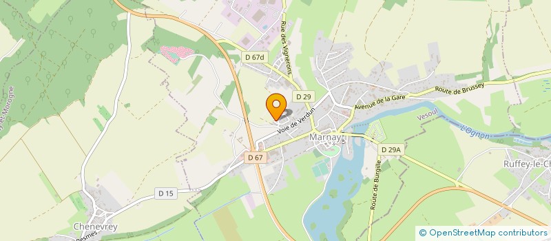 localisation de l'entreprise LG RENOBAT  MARNAY