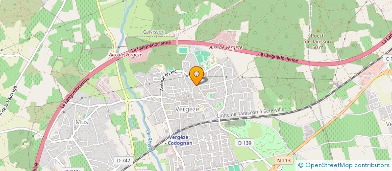 localisation de l'entreprise LG & RG  VERGEZE