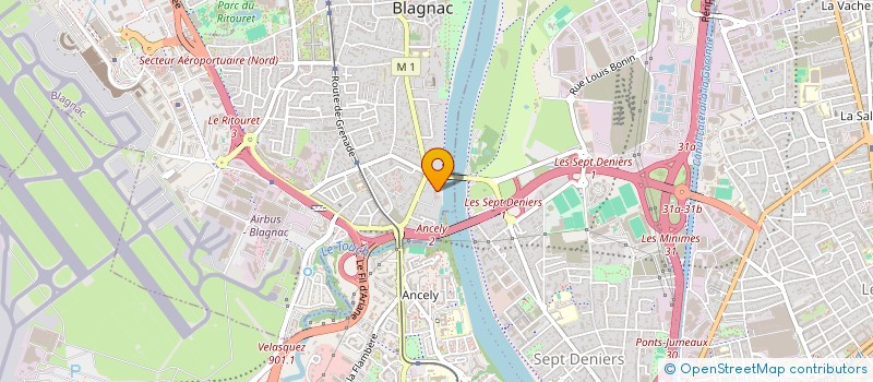 localisation de l'entreprise LG SAVEURS  BLAGNAC