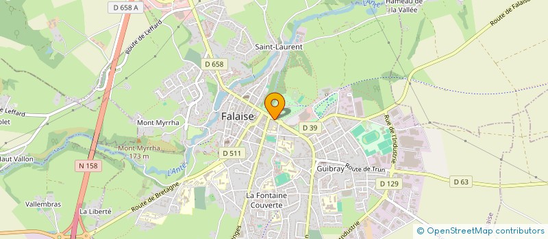 localisation de l'entreprise LG SERVICES  FALAISE