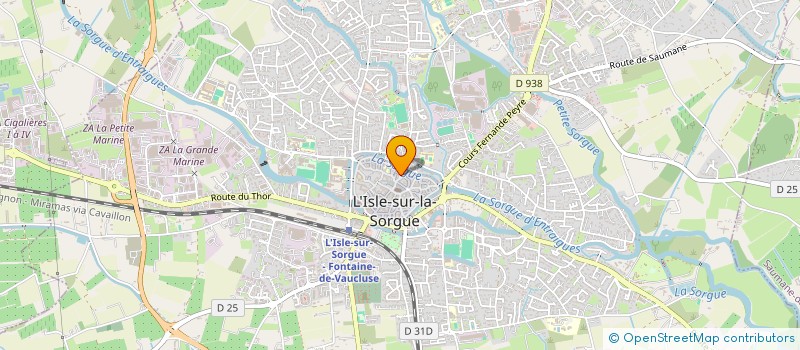 localisation de l'entreprise LG SERVICES à L ISLE SUR LA SORGUE