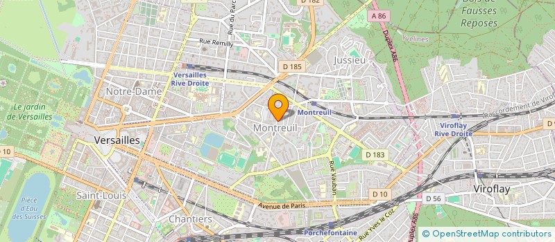 localisation de l'entreprise LG STUDIO à VERSAILLES