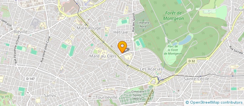 localisation de l'entreprise LG TRANSPORT.76  LE HAVRE