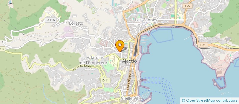 localisation de l'entreprise LG TRANSPORTS à AJACCIO