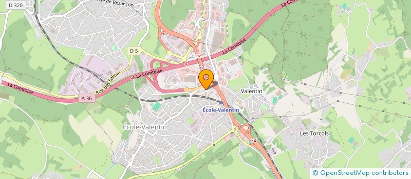 localisation de l'entreprise LG VENTES  ECOLE VALENTIN