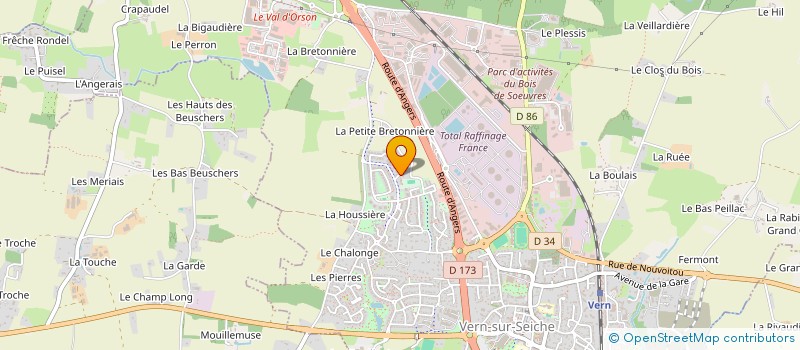 localisation de l'entreprise LG2B PATRIMOINE  VERN-SUR-SEICHE