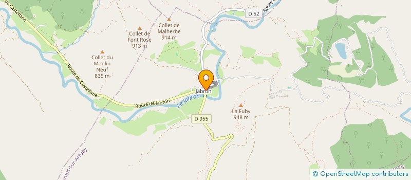 localisation de l'entreprise LG2I  COMPS-SUR-ARTUBY