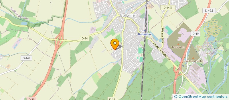 localisation de l'entreprise LG2M  BOLLWILLER