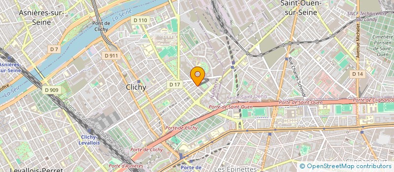 localisation de l'entreprise LG2M à CLICHY