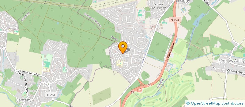 localisation de l'entreprise LG2M INVEST  LESIGNY