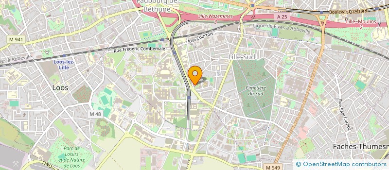localisation de l'entreprise LG3 à LILLE
