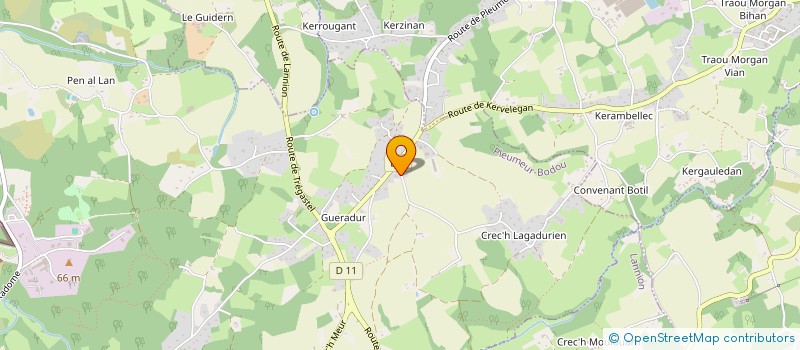 localisation de l'entreprise LG3M  PLEUMEUR-BODOU