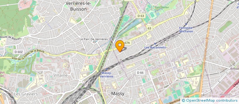 localisation de l'entreprise LGA à ANTONY