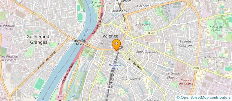 localisation de l'entreprise LGA  VALENCE