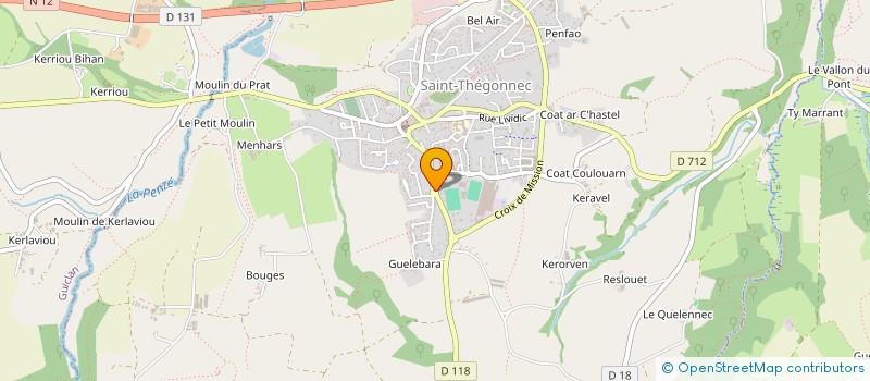 localisation de l'entreprise LGA HOLDING  SAINT-THEGONNEC LOC-EGUINER