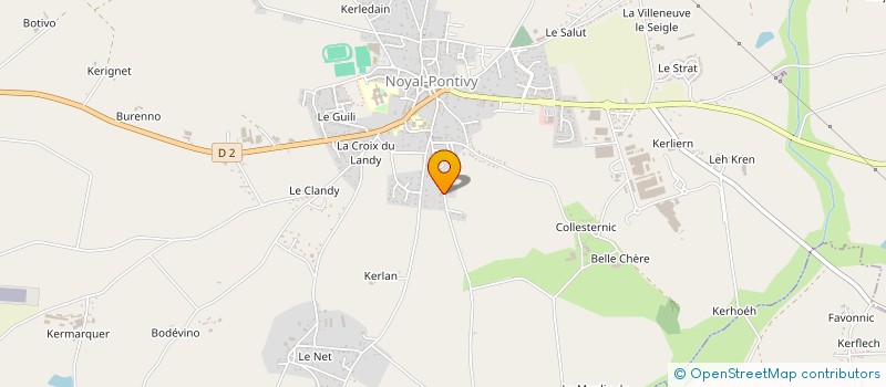 localisation de l'entreprise LGA HOLDING  NOYAL-PONTIVY