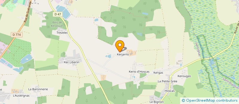 localisation de l'entreprise LGB à HERBIGNAC
