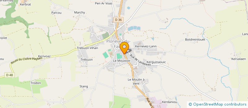 localisation de l'entreprise LGB  PLONEVEZ-DU-FAOU