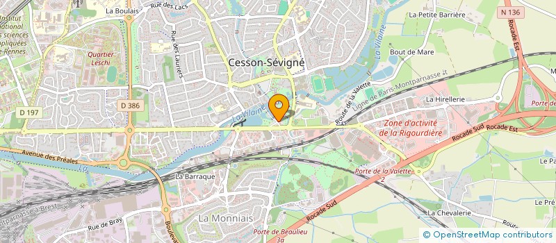 localisation de l'entreprise LGB  CESSON-SEVIGNE