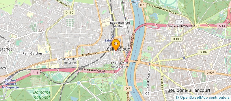 localisation de l'entreprise LGB PRODUCTIONS à SAINT-CLOUD