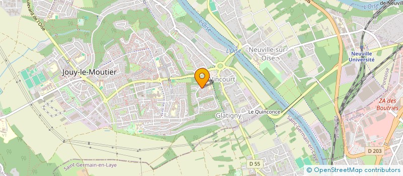 localisation de l'entreprise LGBA IMMO  JOUY-LE-MOUTIER