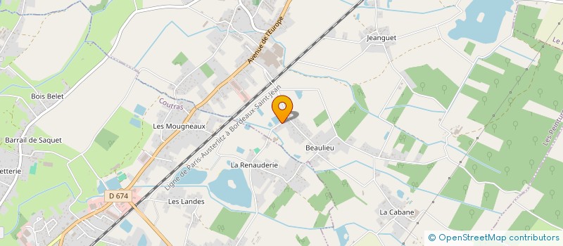 localisation de l'entreprise LGBM33  LES PEINTURES