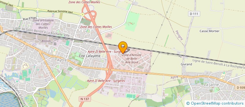 localisation de l'entreprise LGC 17 à AYTRE