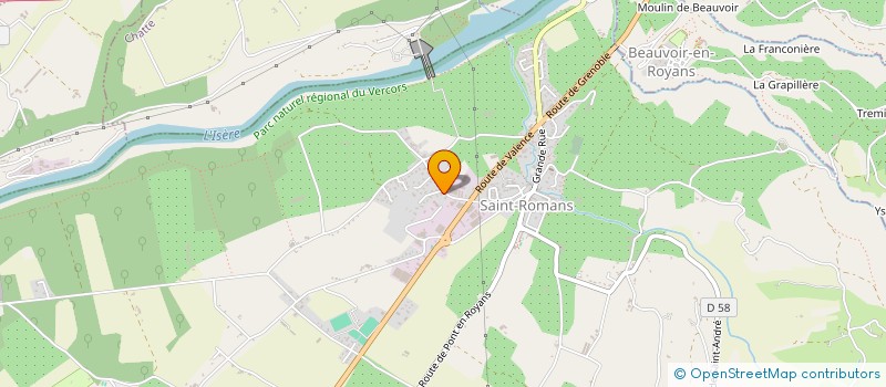 localisation de l'entreprise LGC  SAINT-ROMANS