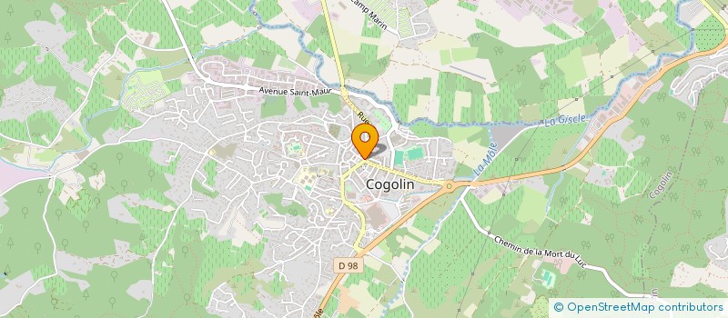 localisation de l'entreprise LGC  COGOLIN