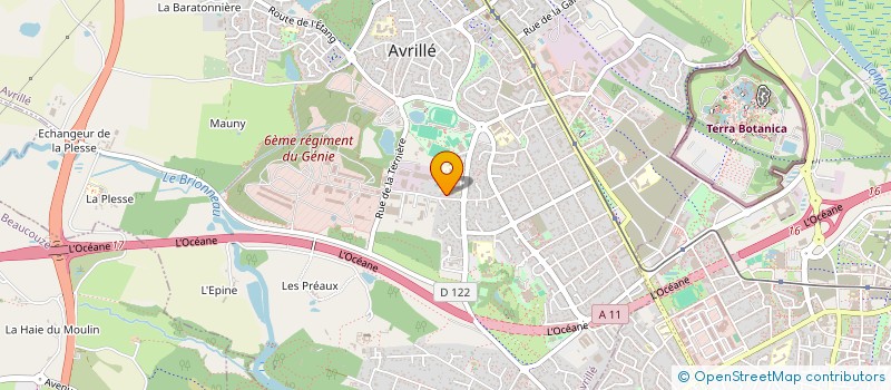 localisation de l'entreprise LGC IMMO à AVRILLE