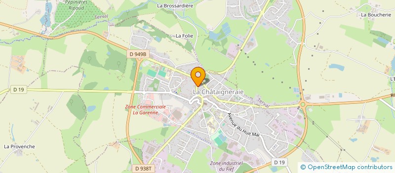 localisation de l'entreprise LGCDO  LA CHATAIGNERAIE